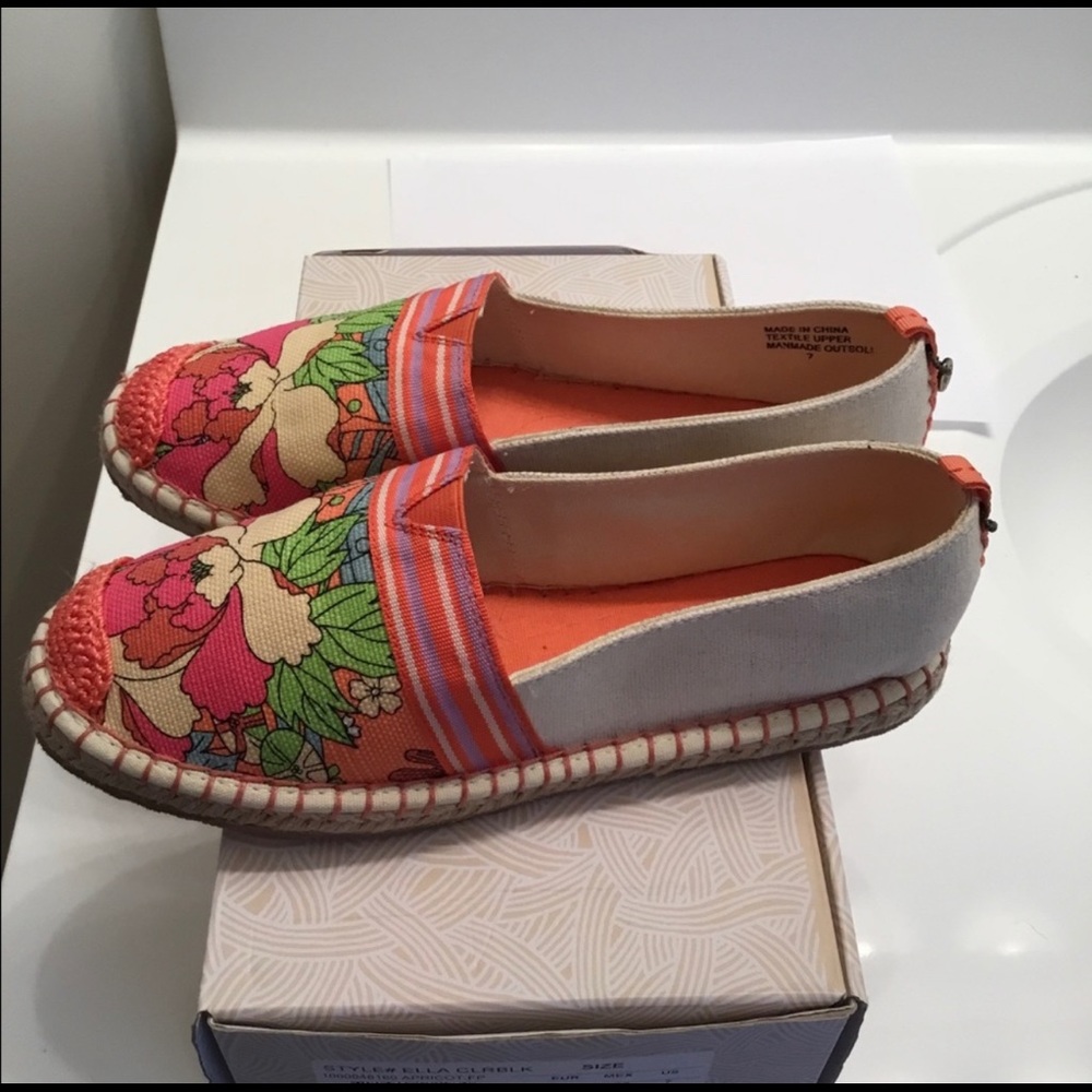 Sakroots Shoes Ella Color Block Espadrille Slip-On Flats - Picture 3 of 3